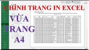 Cách in Excel vừa khổ trang giấy A4 đơn giản dễ làm