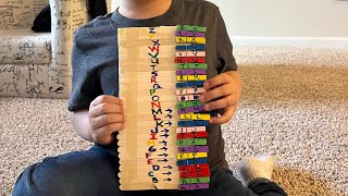 FINE MOTOR SKILLS ACTIVITY USING POPSICLE STICKS AND CLIP