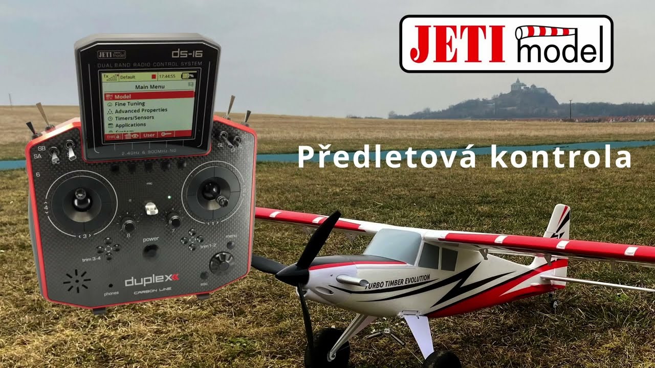 Jeti Duplex DS-16 předletová kontrola