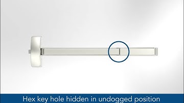 Rail dogging on the SARGENT PE80 Series Exit Device