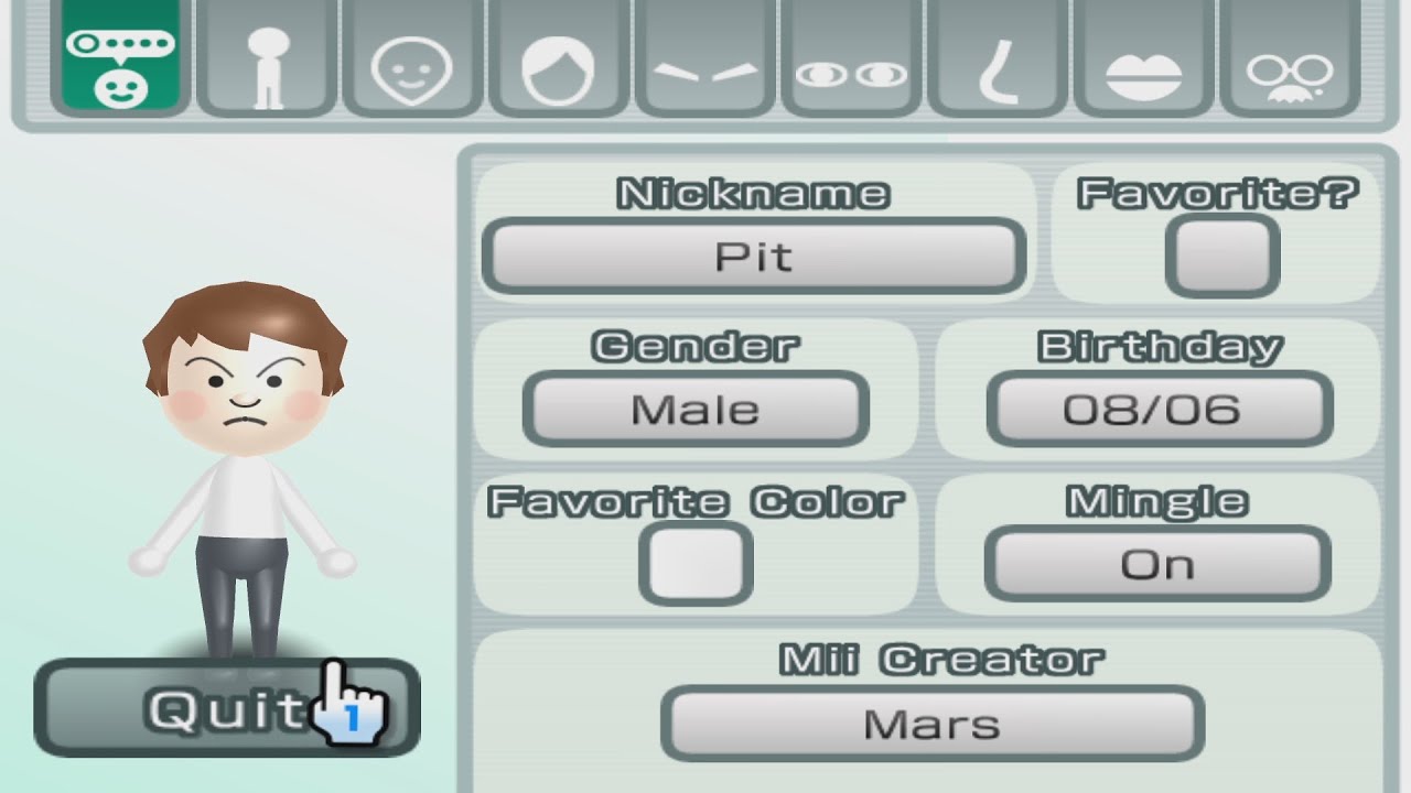 Pit {Original Design} - Kid Icarus - Mii 3153 - YouTube