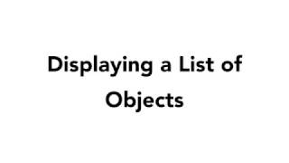 4.2 Displaying a list of objects by Lynda.com