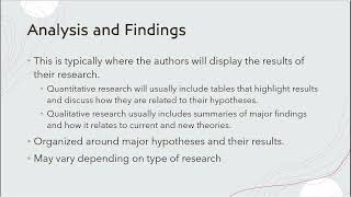 Reading Research Articles