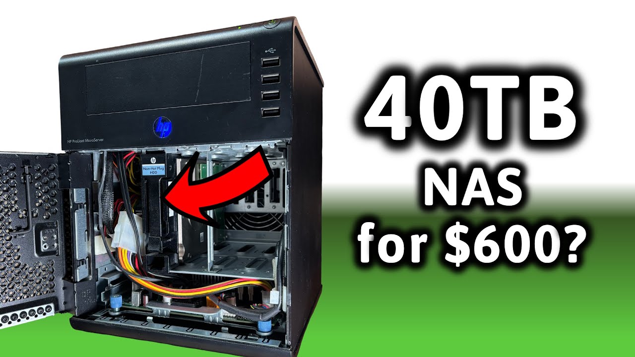 HP MicroServer N40L HDD 250GB メモリ8GB The HP N40L has one more trick to show! MASSIVE savings! - YouTube