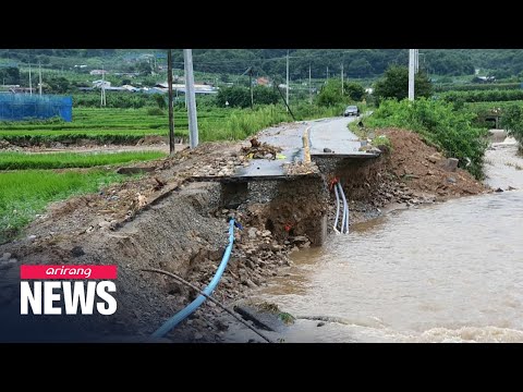 12 dead, 13 missing due to torrential downpours in S. Korea