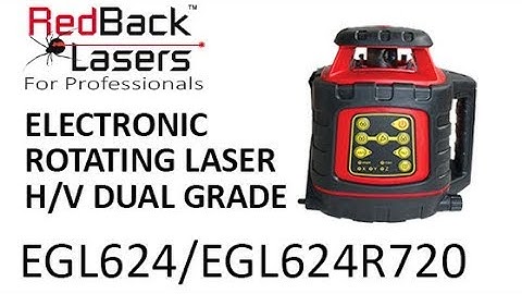 RedBack Lasers EGL624 Dual Grade Rotating Laser