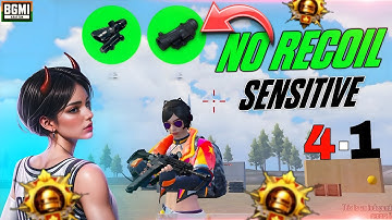 Update 4.1 zero recoil Best sensitivity and All Control Settings for all devices in BGMI/PUBGM
