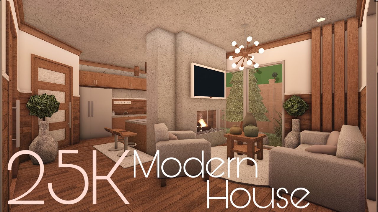 Bloxburg 25k Modern House No Gamepass Youtube