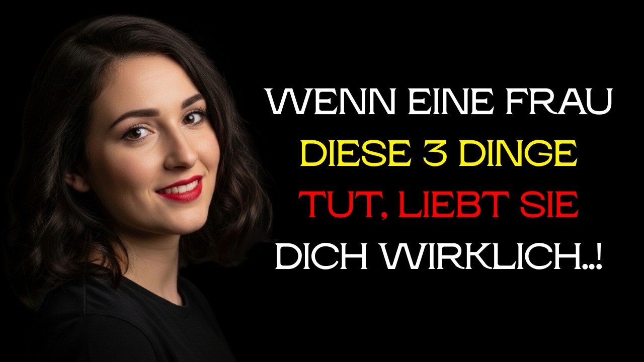 Wenn eine Frau diese drei Dinge tut, liebt sie dich wirklich.