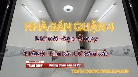 Bán nhà hẻm đoàn văn bơ phường 9 quận 4 năm 2024