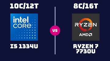 Intel Core i5-1334U vs AMD Ryzen 7 7730U – CPU Comparison | Which CPU wins?