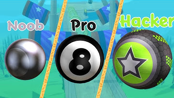 NOOB vs PRO vs HACKER in Going  Balls - Part 1