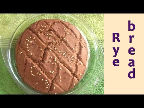 How to make Whole Rye Bread. Easy recipe. Without kneading!