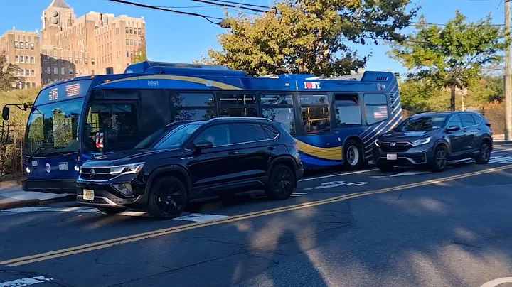 MTA Bus: 2022 Novabus LFS #8891 S76 @ Bay St / Vanderbilt Av