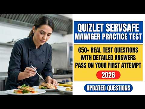 Master the 2026 ServSafe Manager Exam with this Quizlet Practice Test Study Guide