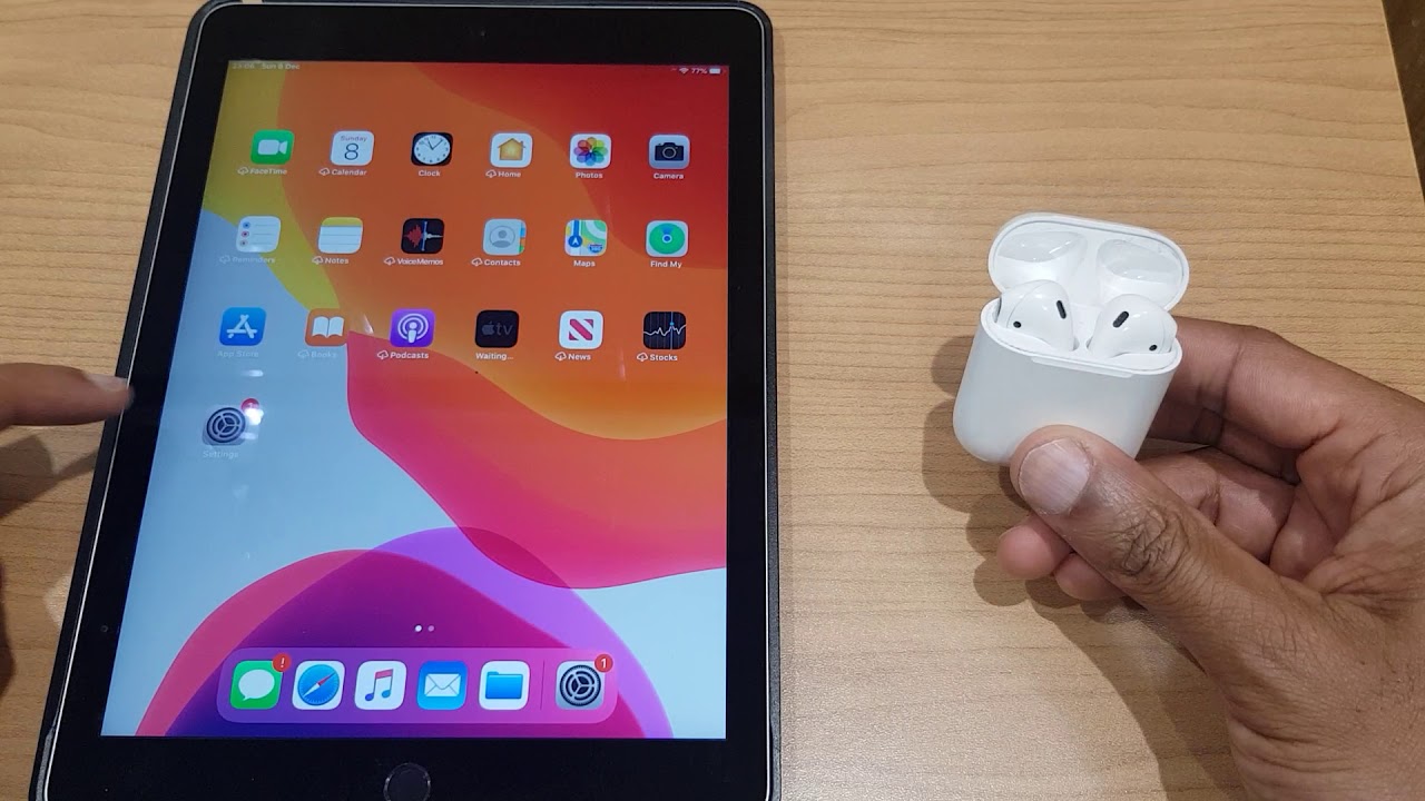 automatisk flugt Studiet Connect Airpods to iPad How To - YouTube