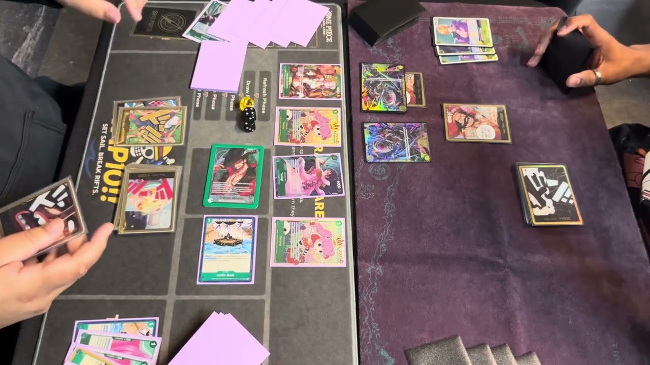 OP 14- Round 1 green op14 Mihawk vs Yellow ST29 Luffy 