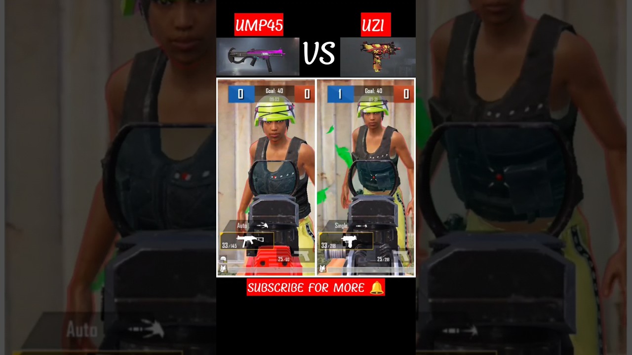 UMP45 VS UZI 🔥 || 