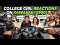 Z900 pe Girls ka CRAZY Reaction😳 Public Shocked |Superbike Madness 🥵 #z900 #kawasaki #superbike 