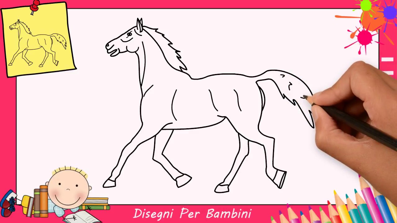 Disegni Di Cavalli Facili Per Bambini Come Disegnare Un Cavallo Passo Per Passo 2