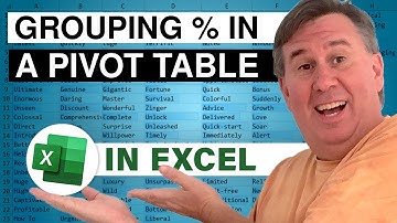 Excel Grouping Percentages into Buckets for a Pivot Table - Method 2 - Episode 913