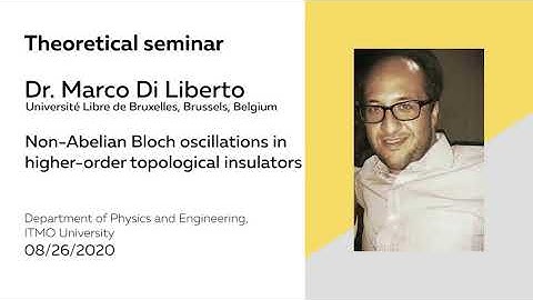 Non-Abelian Bloch oscillations in higher-order topological insulators | Dr. Marco Di Liberto