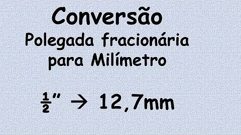 Como transformar polegadas em fração?