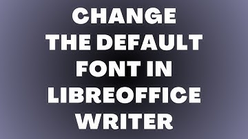 Hoe u het standaardlettertype in LibreOffice Writer kunt wijzigen
