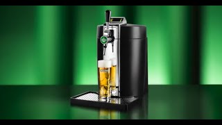 Krups Beertender Machine bière pression, Fûts de 5 L, Marques du groupe  Heineken, Témoin lumineux, Température et mousse parfaites, Bière fraîche,  Installation facile, Compact noire VB450E10 : : Gros électroménager