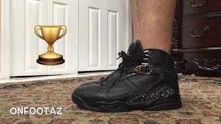 jordan 8 confetti on feet