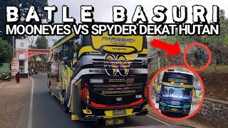 ADU BASURI Mobil ALPHARD VS BUS TUNGGAL JAYA MOONEYES DEKAT HUTAN