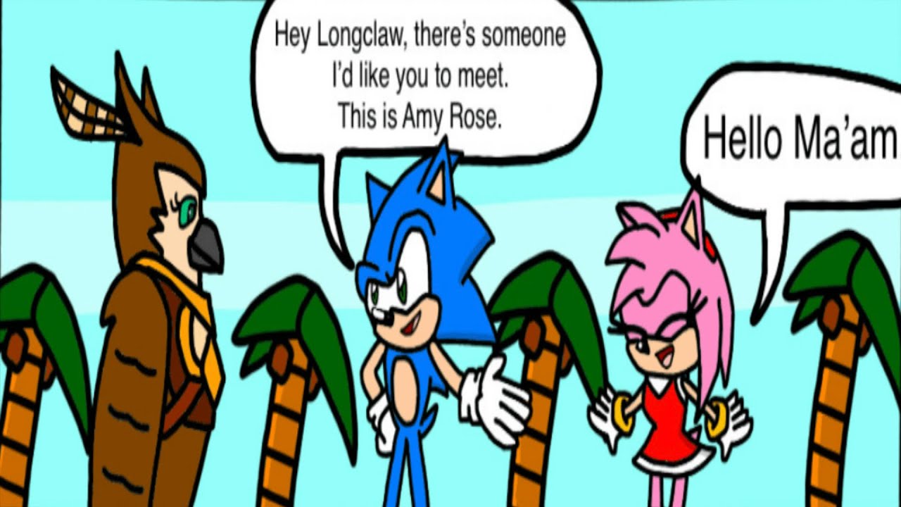 Longclaw meets Amy Rose ~ SonAmy Comic by 13ComicFan on DeviantArt