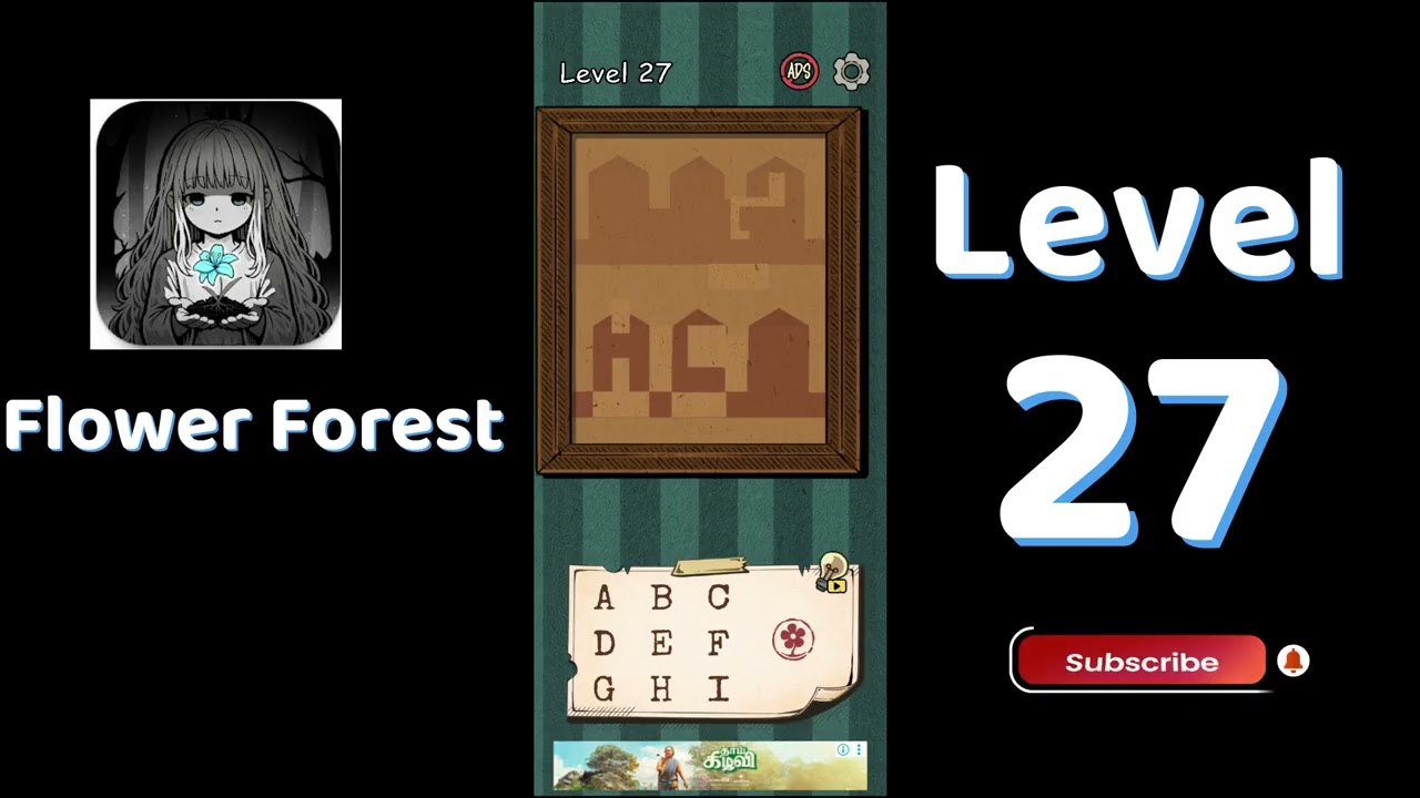 Flower Forest Level 27 Walkthrough | Word Puzzle 🌼🧩 | Can You