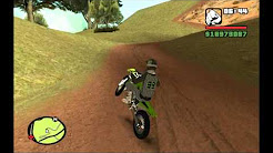 GTA San Andreas || Kawasaki KX + Skin Motocross || Mod*