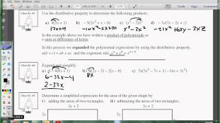 Unit 5 Lesson 2-Math10-Multiplying Polynomials