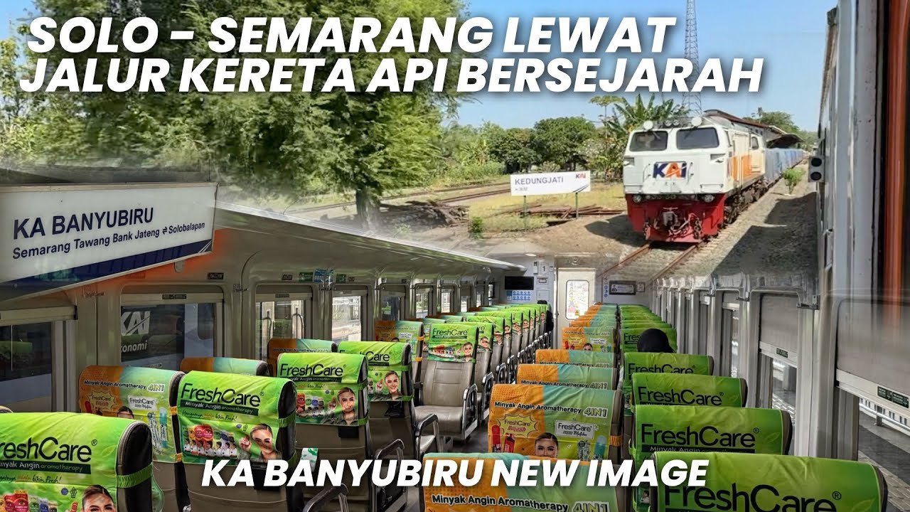 JALUR KERETA API PENUH DENGAN SAKSI SEJARAH‼️Naik KA Banyubiru Pagi Ekonomi Solo - Semarang