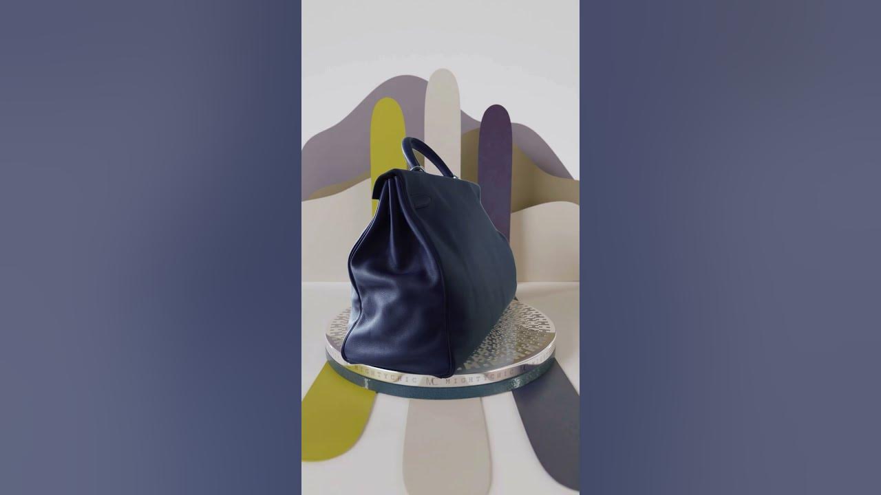 Hermes Picotin Lock Eclat 22 Bag Deep Blue Anemone Clemence Palladium in  2023