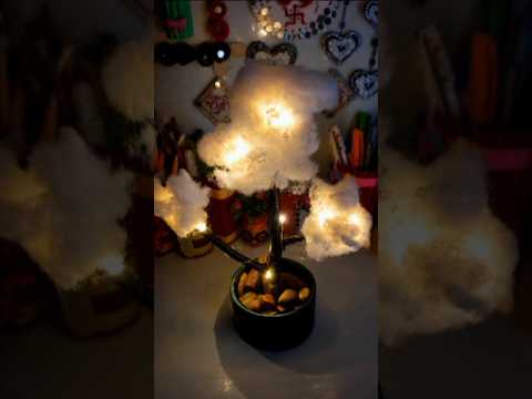 DIY cloud lamp ☁️ #craft #viralahort #shortvideo #handmade #homedecor #trendingshort #art #ytshort