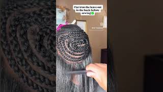 How to: Traditional sew in #wigs #hairtok #hair #weaves #traditional sewin#braiddown  onal
