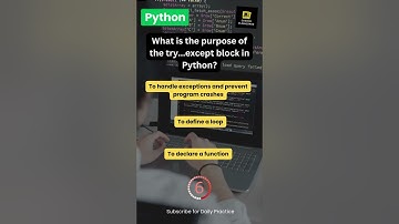 Try Except block in Python | Python MCQ Practice #shorts  #python #pythonforbeginners