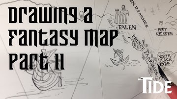 How to draw a fantasy map for your novel, comic or role playing game. Part 2. With Adventure music.