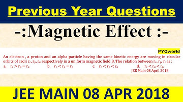 An electron, a proton and an alpha particle having the same kinetic energy are moving in circular