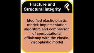 Modified elastic-plastic model: implementation algorithm and comparison of computational efficien...