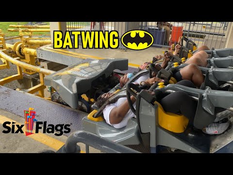 BATWING POV - Six Flags America Roller Coaster
