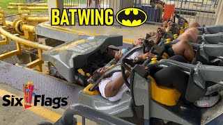 BATWING POV - Six Flags America Roller Coaster screenshot 5