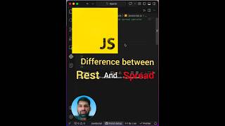 Difference between spread and rest operators | Javascript Interview Question #coding #dsa #array