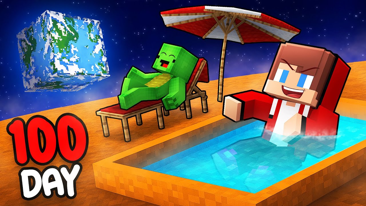 Mikey and JJ Survive 100 Days on MARS in Minecraft (Maizen) - YouTube