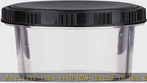 AmScope Plastic Container for Microscope Objective with RMS Thread