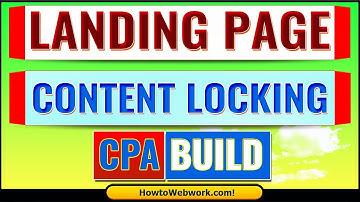 [CPABUILD - Cpa Marketing] How to Create a Landing Page design for Cpa Content Locking with CPAbuild