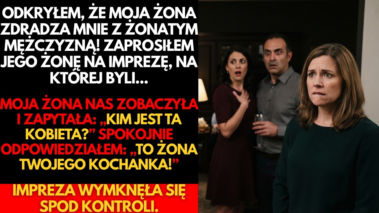 Siedziałem na przyjęciu mojego szefa, trzymając kieliszek wina, gdy ktoś szturchnął mnie łokciem. „Widzisz tę kobietę przy bufecie?” – szepnęła koleżanka z pracy. „To żona Pawła. Mówią, że on ma...